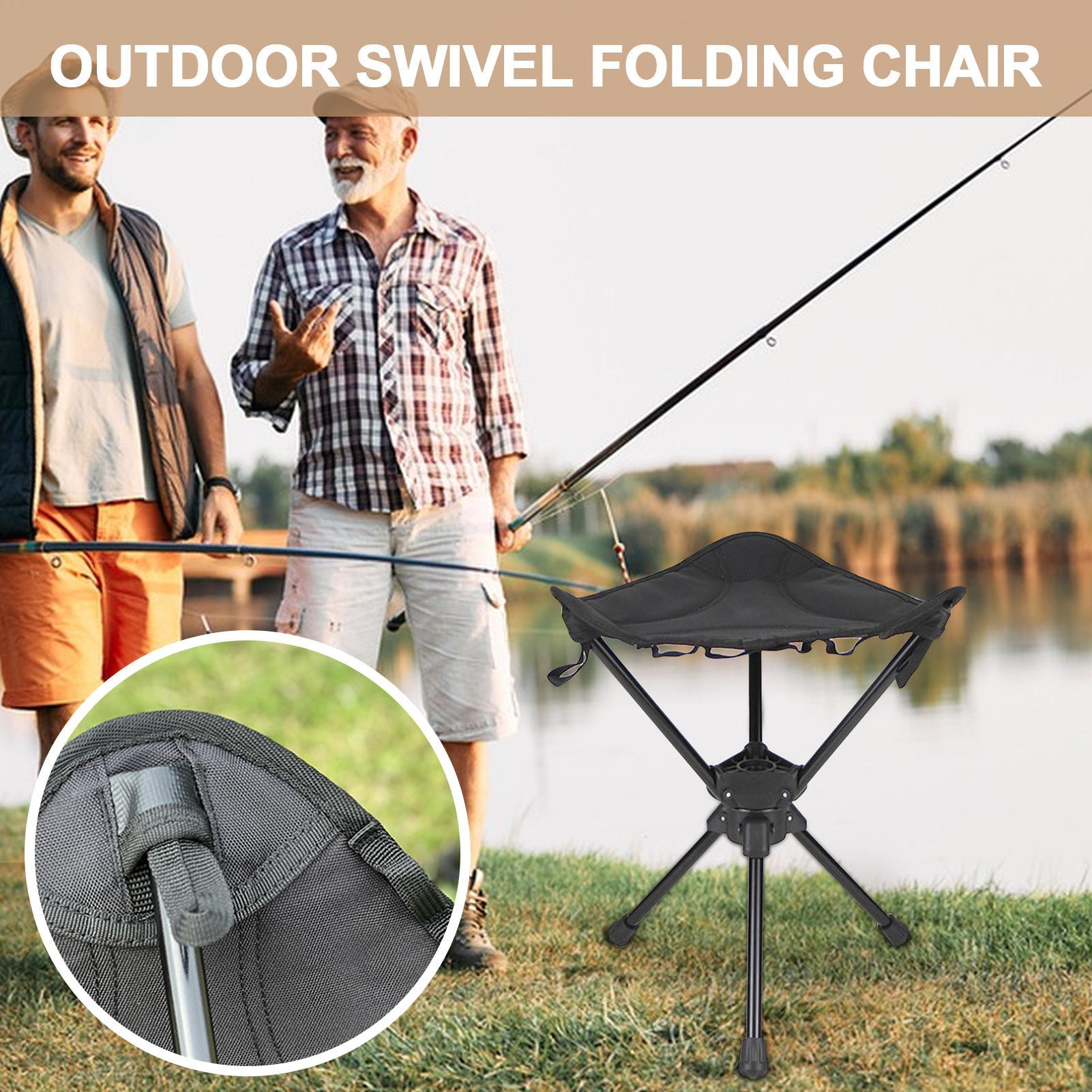 Portable Folding Swivel Campin - огляд і ціна Outdoor Hunting Chair